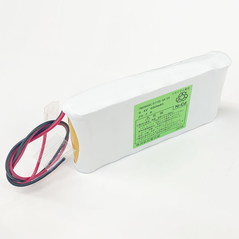 7N600AA相当品 SANYO製相当品 組電池製作バッテリー S型 8.4V600mAh リード線のみ