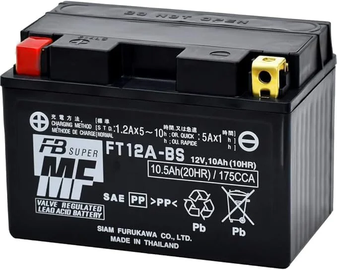FT12A-BS 古河電池 二輪車用バッテリー 12V10Ah/10H メンテナンスフリー 12ヶ月または2万km補償