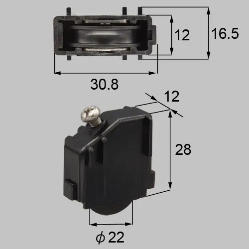 UHP3B LIXIL・トステム 純正品 新品 排引戸用戸車 浴室ドア部品 【送料全国一律275円】