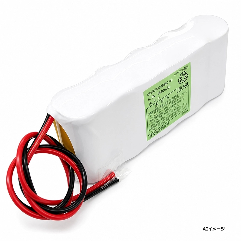 P17HF5G1相当品 電池屋 新品 パナソニック製相当品 組電池 W型 6V1650mAh リード線のみ 受注生産品