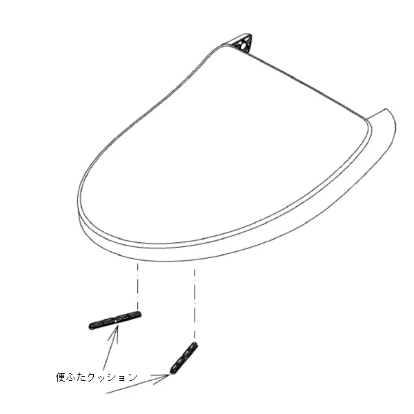 TCM13813R#SC1 パステルアイボリー TOTO 純正部品 新品 便ふた組品 トイレ部品