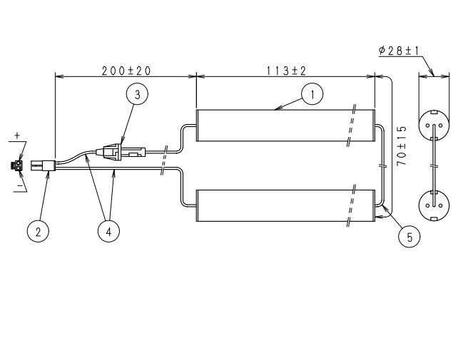 N4-CL4 相当品(同等品)＜年度シール付き＞ コネクター付きそのまま取付できます。