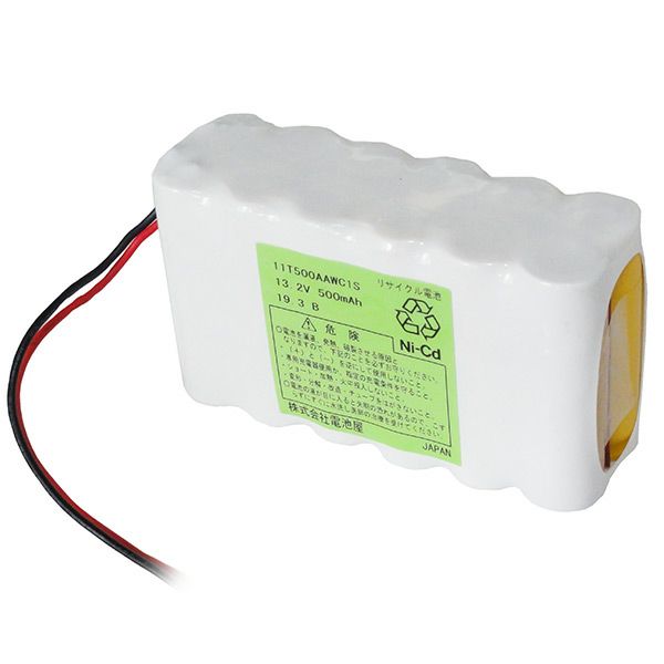 【リード線のみ】11T-500AA-WC1相当品 13V500mAh W型 電池屋組電池