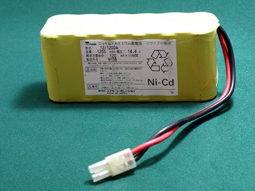 12/1200A相当品 ユアサ相当品 14.4V1200ｍAh W型 通報装置用電池( ) コネクタ付