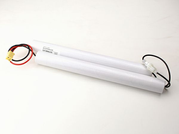 12N18AA相当品　三菱電機製非常灯用交換電池  12.0V1800mAh＜年度シール付き＞ コネクター付きそのまま取付できます。