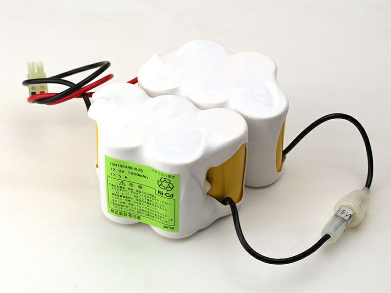 12N19EA相当品(同等品)  12.0V1800mAh＜年度シール付き＞ コネクター付きそのまま取付できます。