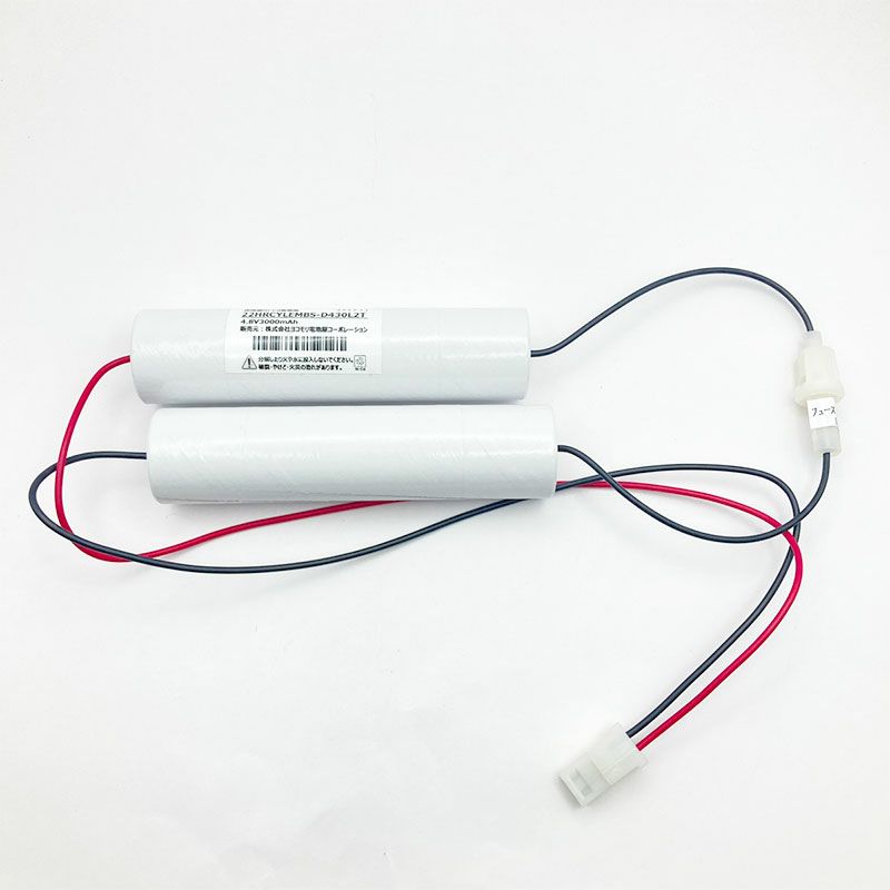 2-2HR-CY-LEMB 相当品( 同等品 ) 東芝ライテック製非常灯器具用交換交換 4.8V3000ｍAh ＜年度シール付き＞ ( 2-2NR-CX-LE B 相当品)  コネクター付きそのまま取付できます。