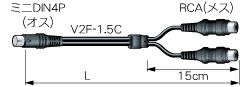 2VS003-FRJ1.5C カナレ S端子ｹｰﾌﾞﾙ