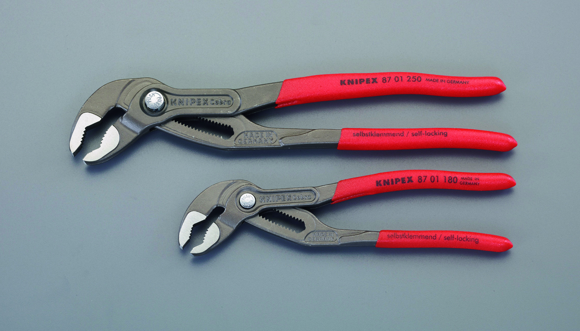 EA531EG-100 エスコ 180mm/250mm ２本組 ウォーターポンププライヤー （KNIPEX（ｸﾆﾍﾟｯｸｽ） 003120V01）