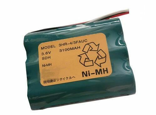 3HR-4/3FAUC相当品 3.6V3200mAh Ni-MH S型 4/3A コネクター付