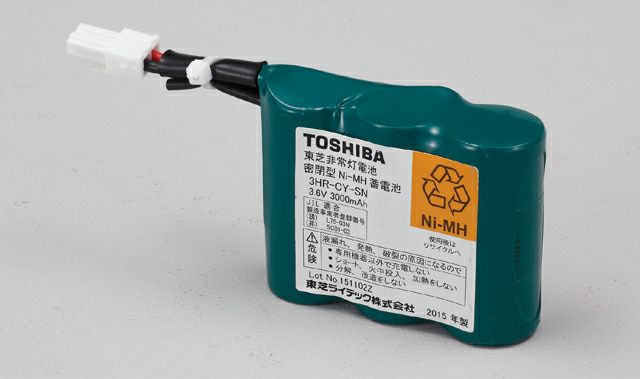 3HR-CY-SNB 東芝ライテック製 誘導灯器具・非常灯器具用交換電池  3.6V3000mAh [SOU]