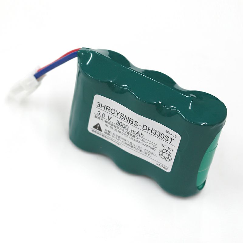 3HR-CY-SNB相当品 東芝ライテック製誘導灯用交換電池 3.6V3000mAh ＜年度シール付き＞ コネクター付きそのまま取付できます。