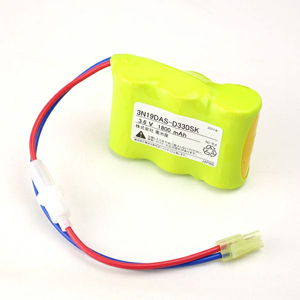 3N19DA相当品(同等品) 3.6V1800mAh＜年度シール付き＞ コネクター付きそのまま取付できます。