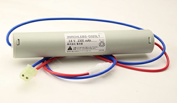 3NR-CH-LEB相当品 東芝ライテック製非常灯用交換電池  3.6V2300mAh(3000mAh) ＜3NR-CH-LEB / 3NR-CU-LEB / 3NR-CT-LEB / 3NR-CX-LEB 相当品 (同等品)＞＜年度シール付き＞ コネクター付きそのまま取付できます。