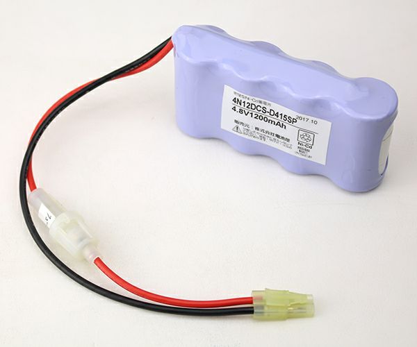 4N12DC相当品(同等品) 4.8V1200mAh＜年度シール付き＞ コネクター付きそのまま取付できます。