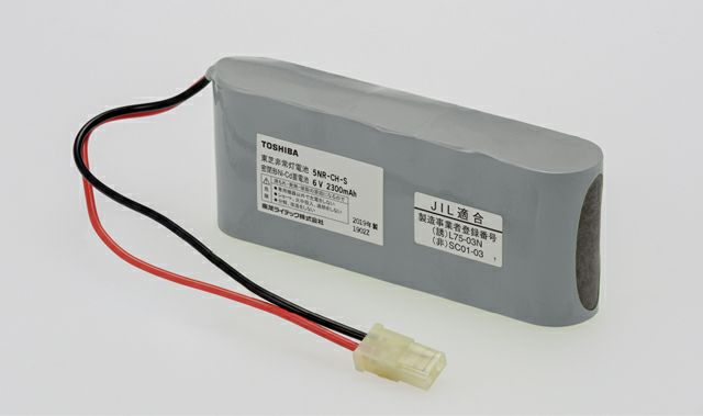 5HR-CY-S B 東芝ライテック 誘導灯器具・非常灯器具用交換電池 バッテリー6.0V3000mAh ( 5NR-CH-S B 後継) [SOU]