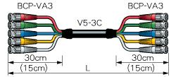 5VS01A-3C カナレ BNCｹｰﾌﾞﾙ（ﾏﾙﾁ）10m