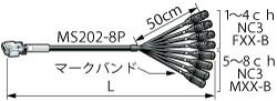 8MCS02-CB12 カナレ ｱﾅﾛｸﾞｵｰﾃﾞｨｵﾏﾙﾁｹｰﾌﾞﾙ Dsub25P止めねじ：#4-40インチ