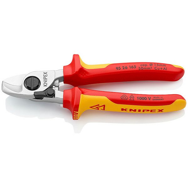 9526-165 絶縁ｹｰﾌﾞﾙｶｯﾀｰ(ﾊﾞﾈ付)1000V(SB) KNIPEX(クニペックス) KNIPEX(クニペックス)