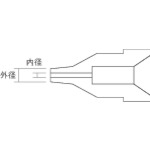 A1003 白光　はんだ除去器用交換パーツ　ノズル　内径１．０ｍｍ　Ｓ型　適合機種４７４／４７５／７０１／８０８【発注単位：1】