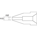 A1007 白光　はんだ除去器用交換パーツ　ノズル　内径１．６ｍｍ　適合機種４７４／４７５／７０１／８０８【発注単位：1】