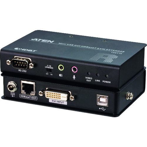 CE611 ＡＴＥＮ　ＵＳＢ　ＤＶＩ　ＨＤＢａｓｅＴ　ミニＫＶＭ　エクステンダー　（１９２０×１２００＠１００　ｍ）【発注単位：1】