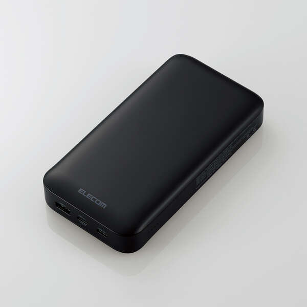 DE-C50L-20000BK エレコム USB PD モバイルバッテリー(20000mAh/USB Type-C×2＋USB-A）