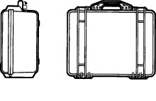 EA657-145 エスコ 372x260x155mm/内寸 万能防水ケース(黒)