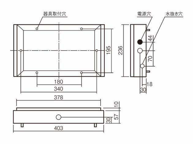 FK11726 パナソニック 誘導灯用取付ボックス　コンパクトスクエア用 【セール対象商品】