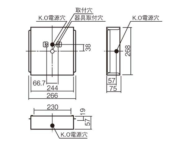 FK21750 誘導灯用 取付ボックス コンパクトスクエア用 B級 パナソニック 【セール対象商品】