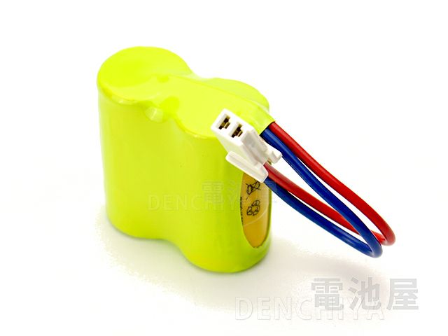 FK381相当品 パナソニック誘導灯用交換電池 ＜FK671/FK820相当品(同等品)＞ 2.4V2500mAh＜年度シール付き＞ コネクター付きそのまま取付できます。[sd]【当日出荷対応】