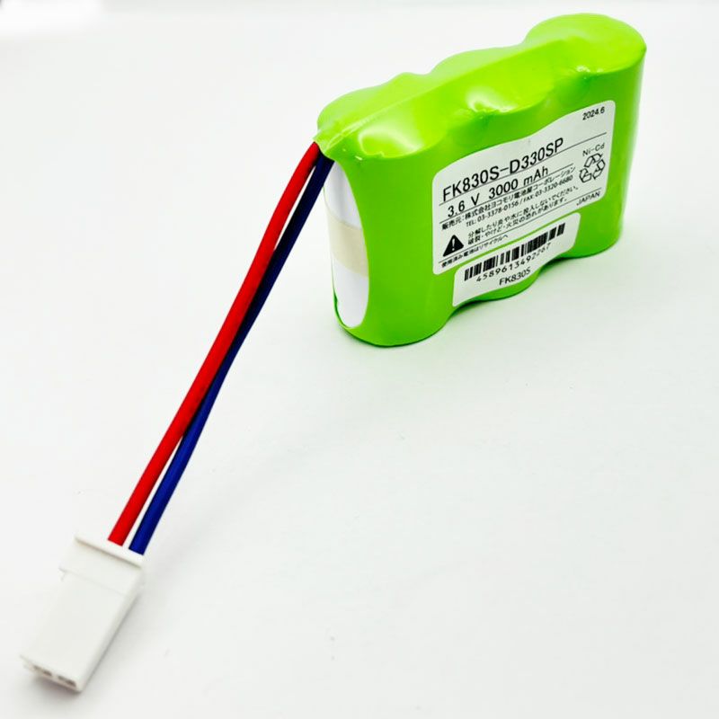 FK830相当品 誘導灯用交換電池  ＜FK376/FK676相当品(同等品)＞ 3.6V3000mAh＜年度シール付き＞ コネクター付きそのまま取付できます。[sd]【当日出荷対応】