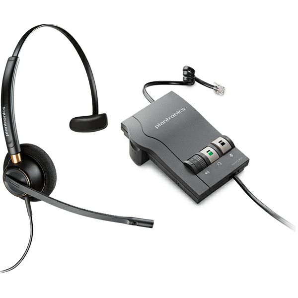 ENCOREPRO 510(HW510)+VISTA M22セット Plantronics（プラントロニクス） 一日中快適な装着感 ヘッドセットと高度なノイズ除去搭載 モジュラーアダプター