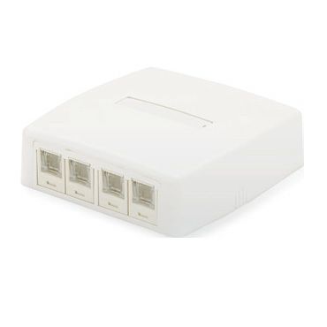 JOQ4H500 パンドウィット Mini-Com スプリングシャッター付きローゼットキット 4ポート CAT5e