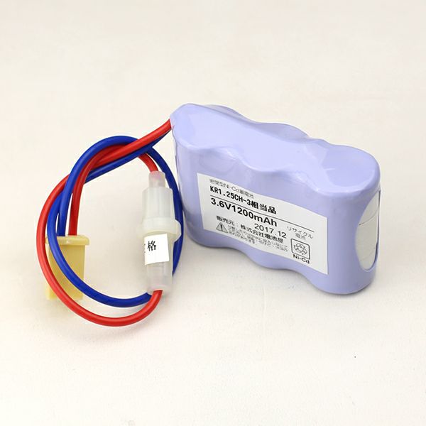 KR1.25CH-3相当品 組電池 3.6V1200mAh コネクタ付 ヒューズ付