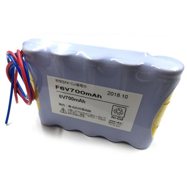 6V700mAh 組電池製作バッテリー AAセル使用 S型 リード線切りっぱなし