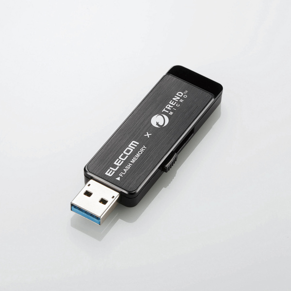 MF-TRU332GBK エレコム ウィルス対策USB3.0メモリ Trend Micro USB Security搭載