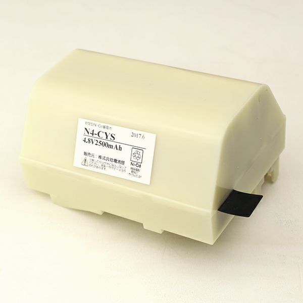 N4-CY 相当品(同等品) 岩崎電気製非常灯器具用交換電池 4.8V2500mAh ＜年度シール付き＞ コネクター付きそのまま取付できます。