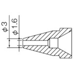 N61-10 白光　ノズル　１．６ＭＭ【発注単位：1】