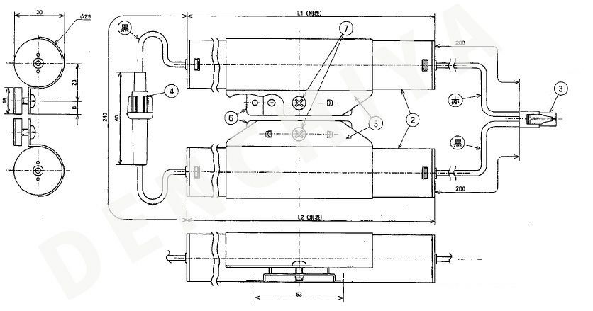 N-7CCH2LP (FSK060) 相当品 (同等品) 三洋電機製非常灯器具用交換交換 ＜年度シール付き＞ コネクター付きそのまま取付できます。