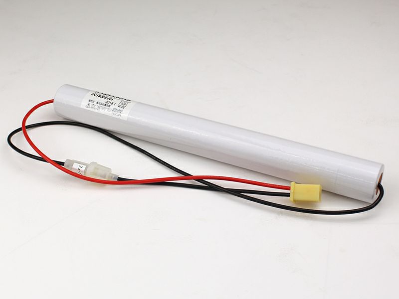 P-18H/L5G1相当品 大光電機製誘導灯器具・非常灯器具用交換電池  6V1800mAh＜年度シール付き＞ コネクター付き