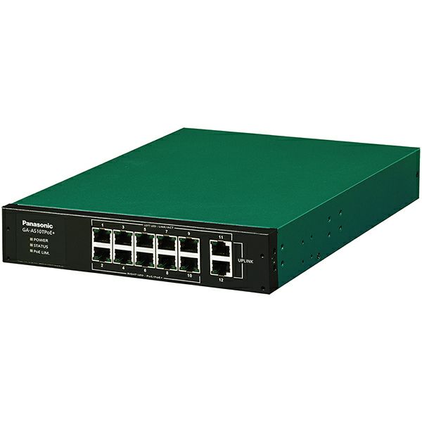 GA-AS10TPoE+ パナソニック PN25108 全ポートギガ レイヤ2 PoE給電スイッチングハブ 10ポート