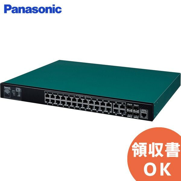 GA-ML24TPoE+ PN262493 レイヤ2 PoE+給電スイッチングハブ 24ポート 50℃対応・装置全体最大370W給電 GA-MLシリーズ パナソニック ( Panasonic )