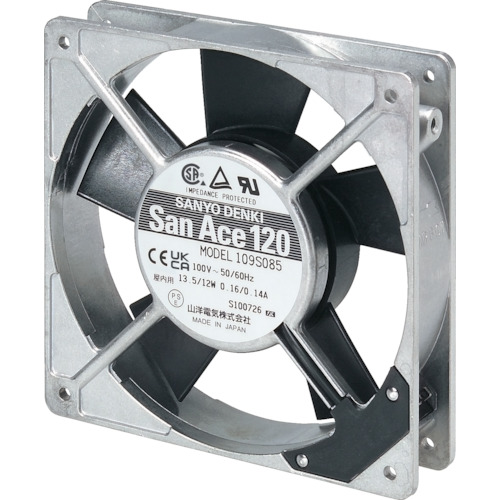 S-109S085 ＳａｎＡｃｅ　ＡＣファン（１２０×２５ｍｍ　ＡＣ１００Ｖ　プラグコード付属）【発注単位：1】