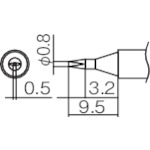 T12-D08 白光　こて先　０．８Ｄ型【発注単位：1】