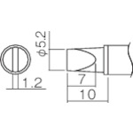 T12-WD52 白光　こて先　５．２ＷＤ型【発注単位：1】