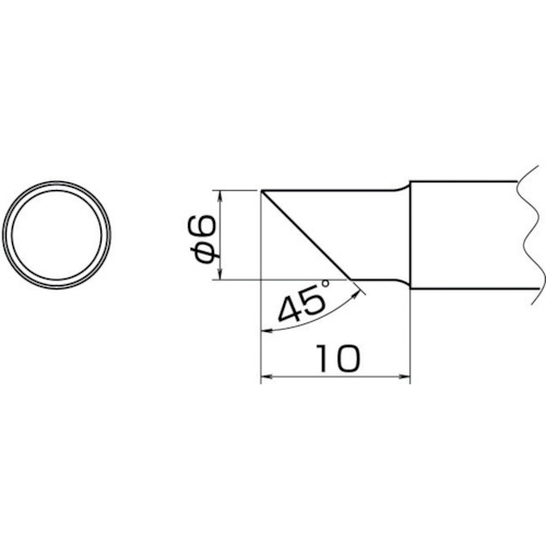T20-C6 白光　こて先　６Ｃ型【発注単位：1】