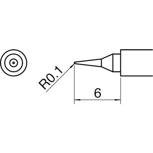 T30-I 白光　こて先／Ｉ型【発注単位：1】